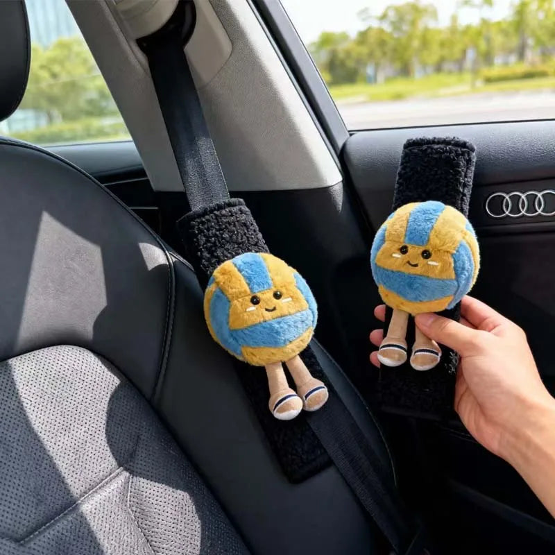 Soft Plush Cartoon Volleyball Toy, Fun Sports-Themed Keychain And Bag Decor for Fun Accessories