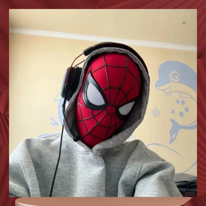 Stock Spiderman Brand New Day Adult Cosplay Mask With Magnetic Back Cover 3d Webbing Strips Resin Faceshell Cosplay Helmet Toys