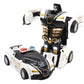 Mini 2 In 1 Car Toys One-key Transformable Car Toys Automatic Transforming Robot Model Car Diecasts Toy Boys Gifts Children Toy