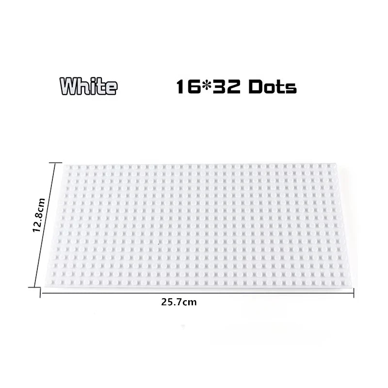 Base Plate 32*32 16X32 16X16 Dots  Building Blocks Baseplate DIY Plastic Plate  Classic Brick Accessories Kids Toy