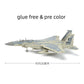1:72 Creative Military Series McDonnell Douglas F-15 Eagle Fighter Building Blocks Multi-Role Heavy Jet Model Toys For Xmas Gift