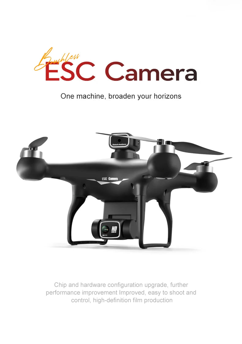 2026 Newest S116 MAX Brushless RC Drone with Dual Camera, WiFi FPV, Optical Flow Positioning, 360 Obstacle Avoidance, One Key Takeoff Landing, Altitude Hold, Foldable, Carry Bag Included, Long Flight Time, Gift for Adults