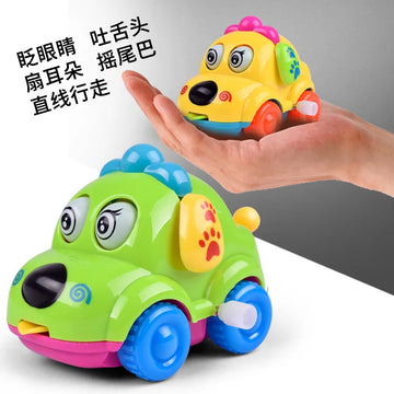 Clockwork Winding Toy Car – Cute Cartoon Animal Kids Gift