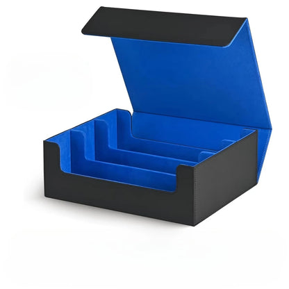 Kabinka Card Box Deck Box for MTG, Trading Card Storage Boxes for 1800+ Cards, Leather Deck Case, Deck Box for TCG Magic the Gathering Cards - Black