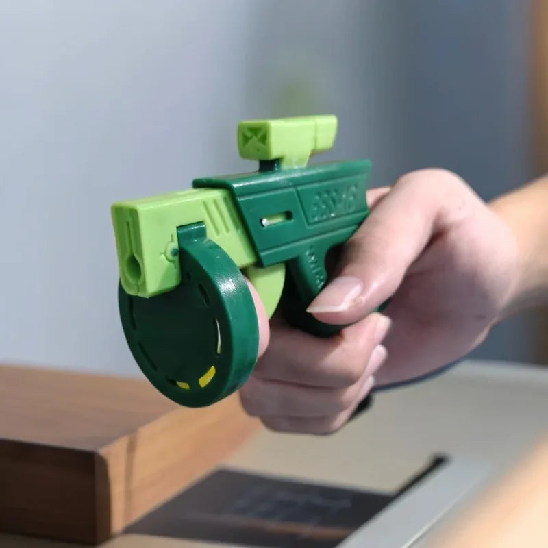 Plastic Ball Shooting Toy Gun Safe Non Harmful Projectile Fidget Toy for Kids Outdoor Play and Stress Relief Gift