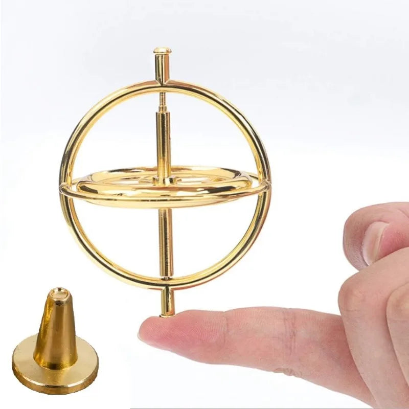 Metal Anti-Gravity Spinning Top Balancing Toy, Desktop Gyroscope, Physics Toy, Educational & Training Gift