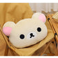 Cute Rilakkuma Big Head Plush Pillow Large Size Soft Stuffed Toy Cushion Bedroom Sofa Decor Unisex Birthday Gift For Adult