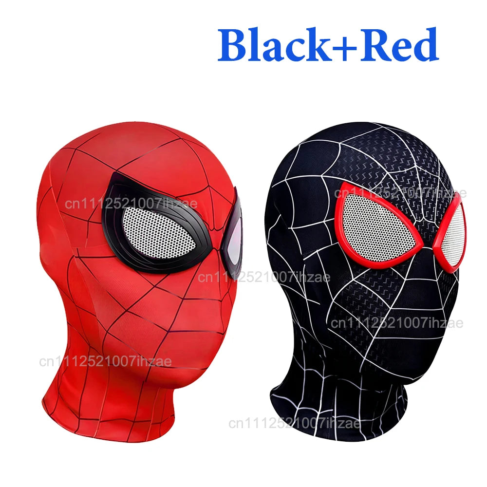 1/2PCS Spiderman Breathable Masks High Elastic Hat Funny Spider Lens Adult Children Cosplay Party Halloween Costume Accessories