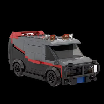 MOC-20604 A-Team Vehicle SWAT Team Car Toy Model Police Department Brick Building Set Children's Toy Gift 242PCS