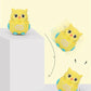Classic Wind Up Interactive Owl Shaped Press Mechanical Sliding Toys for Boys Girls Birthday Xmas Gift