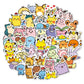 50/100pcs Cute Anime Pokemon Stickers for Kids Toys Waterproof Graffiti Laptop Motorcycle Stationery Kawaii Decoration Sticker