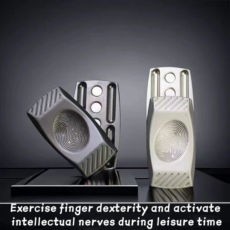 Fingerprint Magnetic Haptic Thumb Sensory Toys EDC Fidget Slider Metal Stress Relief ADHD Toy Relax Gift for Adults Favors