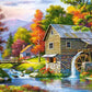 5D Diamond Painting Landscape House Full Drill DIY Embroidery Kit