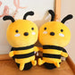 2 Sizes Lovely Cartoon Bee Plush Toys Chubby Stuffed Cute Bee Pendants Doll Kawaii Decor For Window/Door/Car Funny Gift
