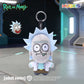HUGKIS Official Rick And Morty Plush Keychains Stuffed Doll Pendant Bag Backpack Charm Collectibles Gifts For Adults Anime Fans