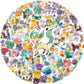 50/100/200pcs Pokemon Anime Stickers Pikachu Kawaii Sticker Laptop Suitcase Skateboard Guitar Phone Cartoon Kid Gift Toys