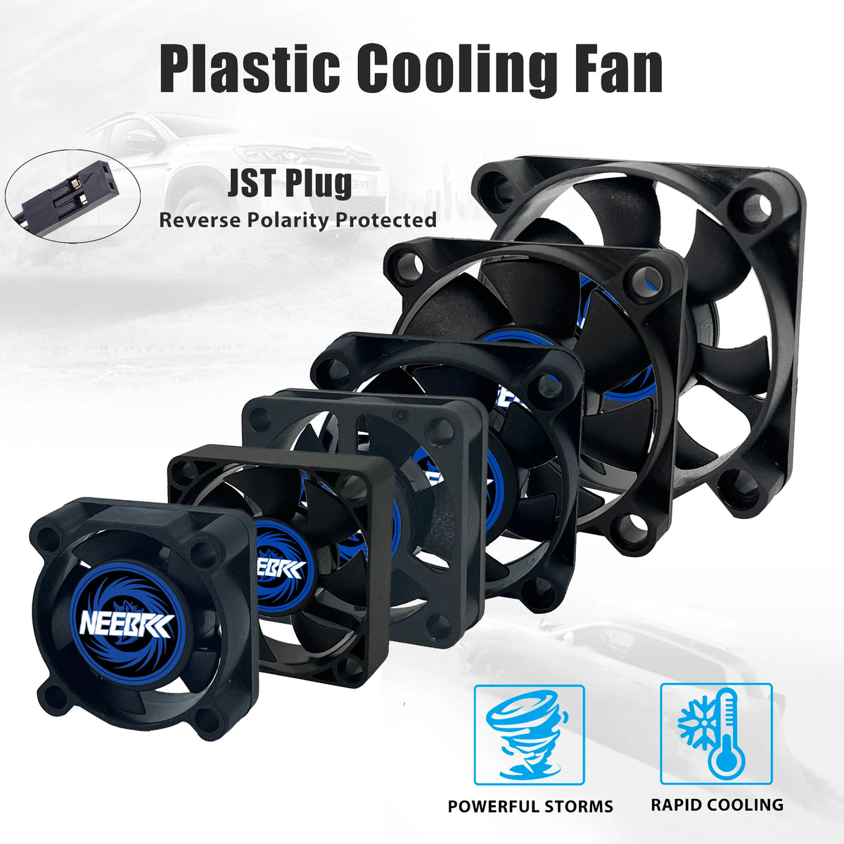 RC Motor Waterproof Fan 25/30/35/40/45/50mm 10000-30000RPM 5V-12V DC Rapid Cool Cooling Heatsink for Brushless Motor 28/36/42mm