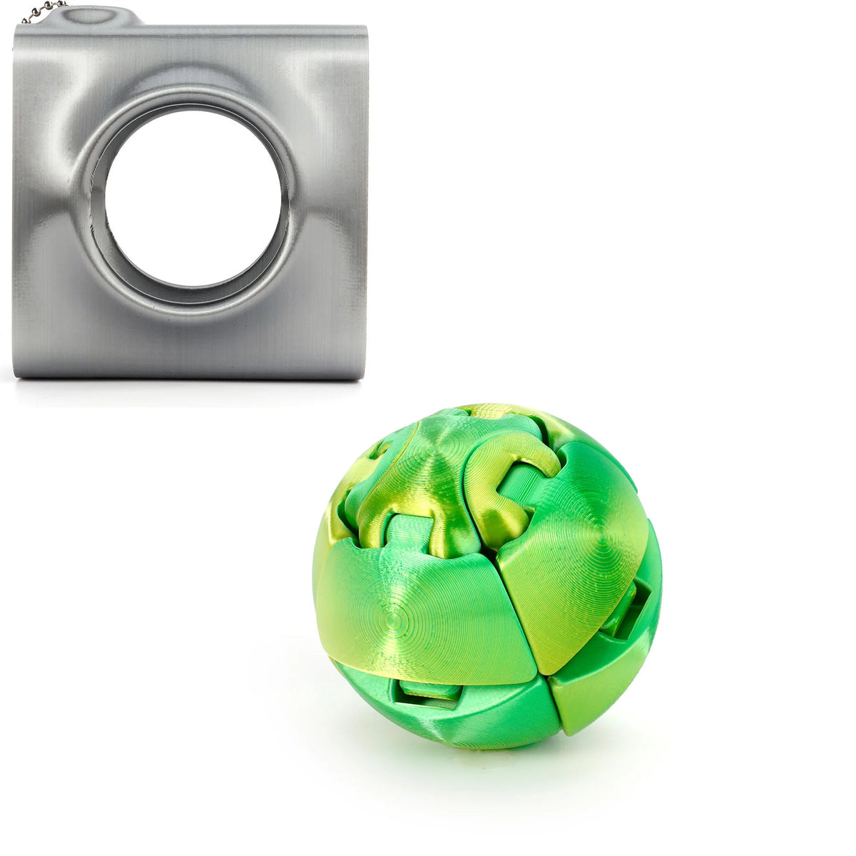 3D Printed Gear Ball Rotating Ball Movable Fidget Spinner Stress Relief Toys for Kids Model Desktop Creative Ornament Toys Gifts