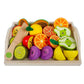Simulation Kitchen Pretend Toy Wooden Classic Game Montessori Educational Toy For Children Kids Gift Cutting Fruit Vegetable Set