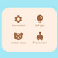 Press Gear Car Children's Toy Car Pull Back Boy Children Inertial Car Puzzle Animals Car