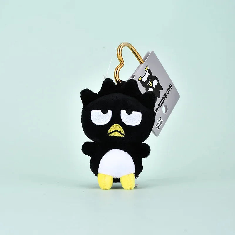 Kawaii Sanrios Gudetama Sam Gudetama Ahiru no Pekkle Plush Doll Keychain Hangyodon keyring My Melody Stuffed Backpack Pendant
