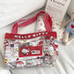 Sanrio KT Cute Cartoon Transparent PVC Makeup Bag Large Capacity Portable Handbag Style Cosmetic Storage Pouch Storage Bag