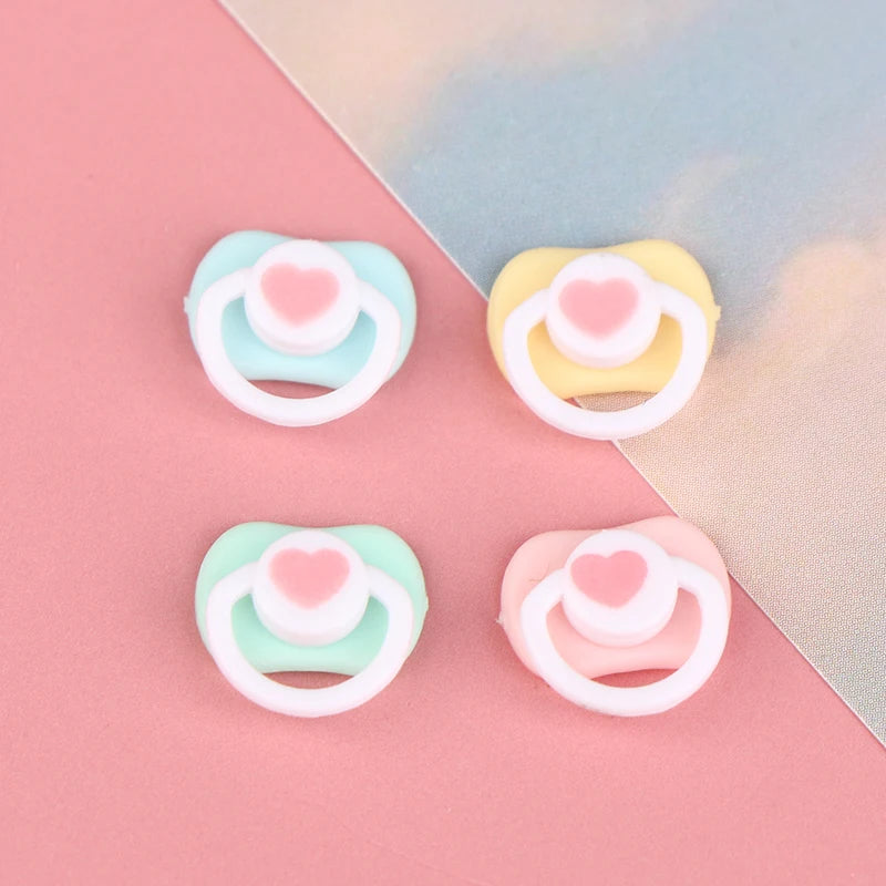 5Pcs Lovely Mini Doll Pacifier Play House Supplies Dummy Nipples For Doll Baby Dolls Kids Toy Baby Pacifier Accessories