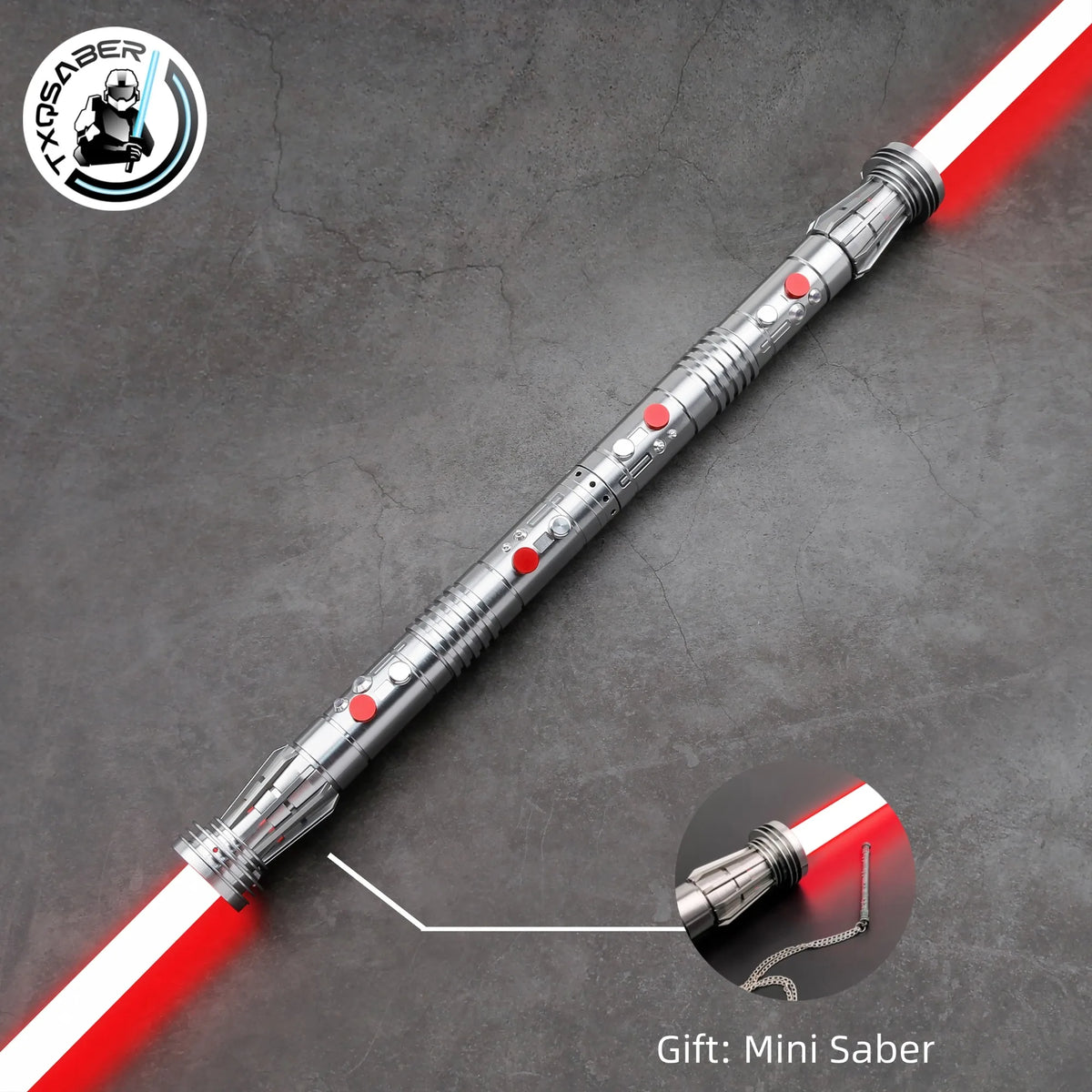 Darth Maul SNV4 2pcs Handle+Blade JEDI 27sound Double Lightsaber Toys Metal Hilt Light Smooth Swing Proffie TXQSABER