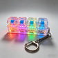 Luminous Keyboard Keychain, Pressable LED Button Fidget Toy,Office Desk Decor, Great Birthday Gift,Squeeze Relief Stress Anytime