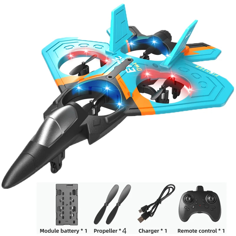 RC Aircraft EPP Foam Stunt Glider Electric Fighter Remote Control Airplane Fall Resistant Plane Toys for Boys Kids