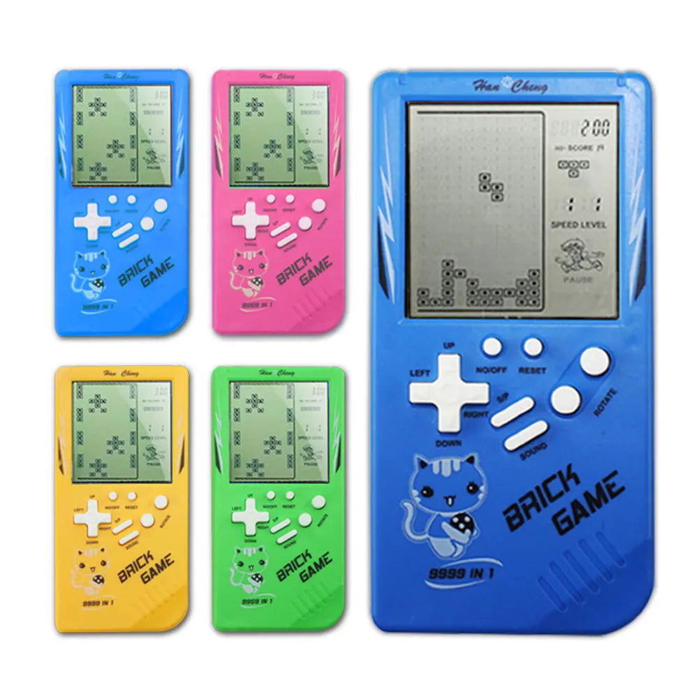 Classic Retro Handheld Game Console, Large Screen Electronic Puzzle Game Toy for Kids