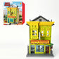 1220PCS City Street View Burgers Shop Building Block Sets MOC Movie Scene Small Particle Bricks Model Assembly Educational Toys Christmas Birthday Gifts