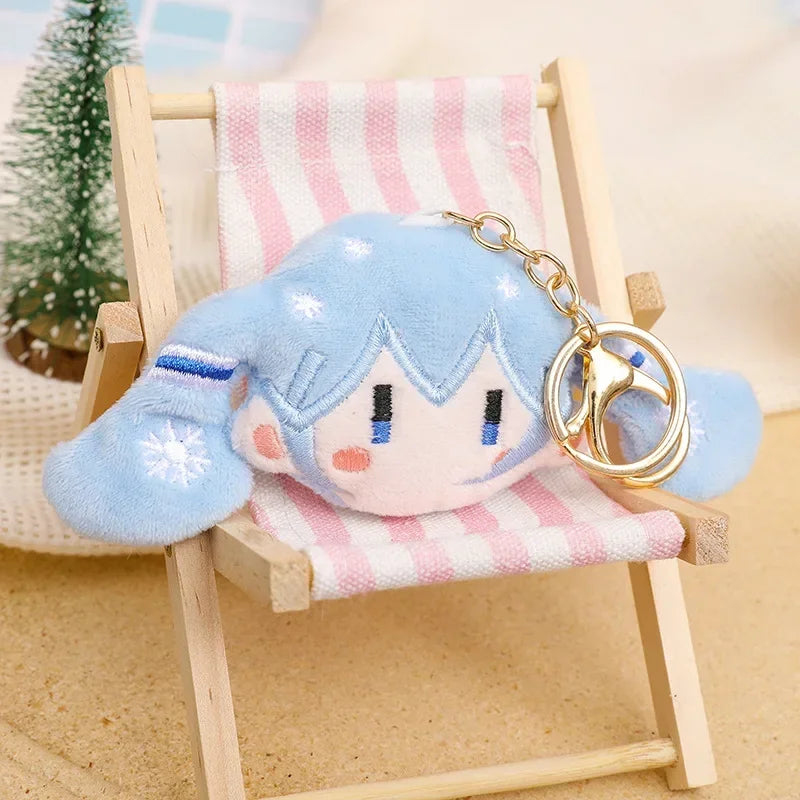 Plush Keychain Cute Soft Doll Bag Charm Pendant Decoration Accessories For Girls Gift Keys Backpack