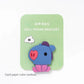 BT21cartoon cute silicone handheld phone stand kawaii retractable airbag earphone winder fan support anime merchandise wholesale