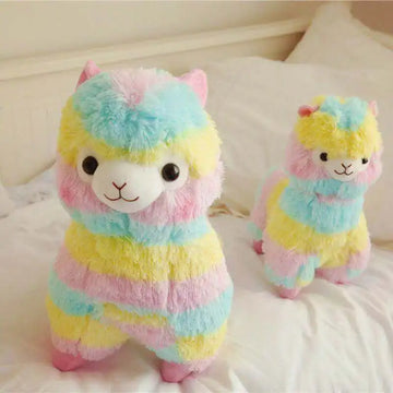 20cm Kawaii Rainbow Alpaca Plush Toys Soft Stuffed Sheep Peluches Cute Animal Dolls Kids Toys for Childrens Gift Room Decor