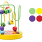 Colorful Wooden Roller Coaster Educational Circle Toy For Preschool Learning Bead Maze Toy Perfect Gift For Young Children