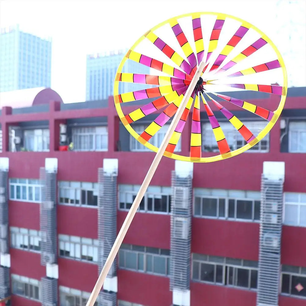 Traditional Children Gifts  For  Garden Decoration Windmill Toys Wind Spinner Single Layer Windmill Rotating Toys