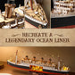 Rolife Wooden 3D Puzzle 1912Eternal Atlantic Voyager Building Model Kit 433PCS Puzzle Toys Craft Kits Gift for Adult Kid Teen
