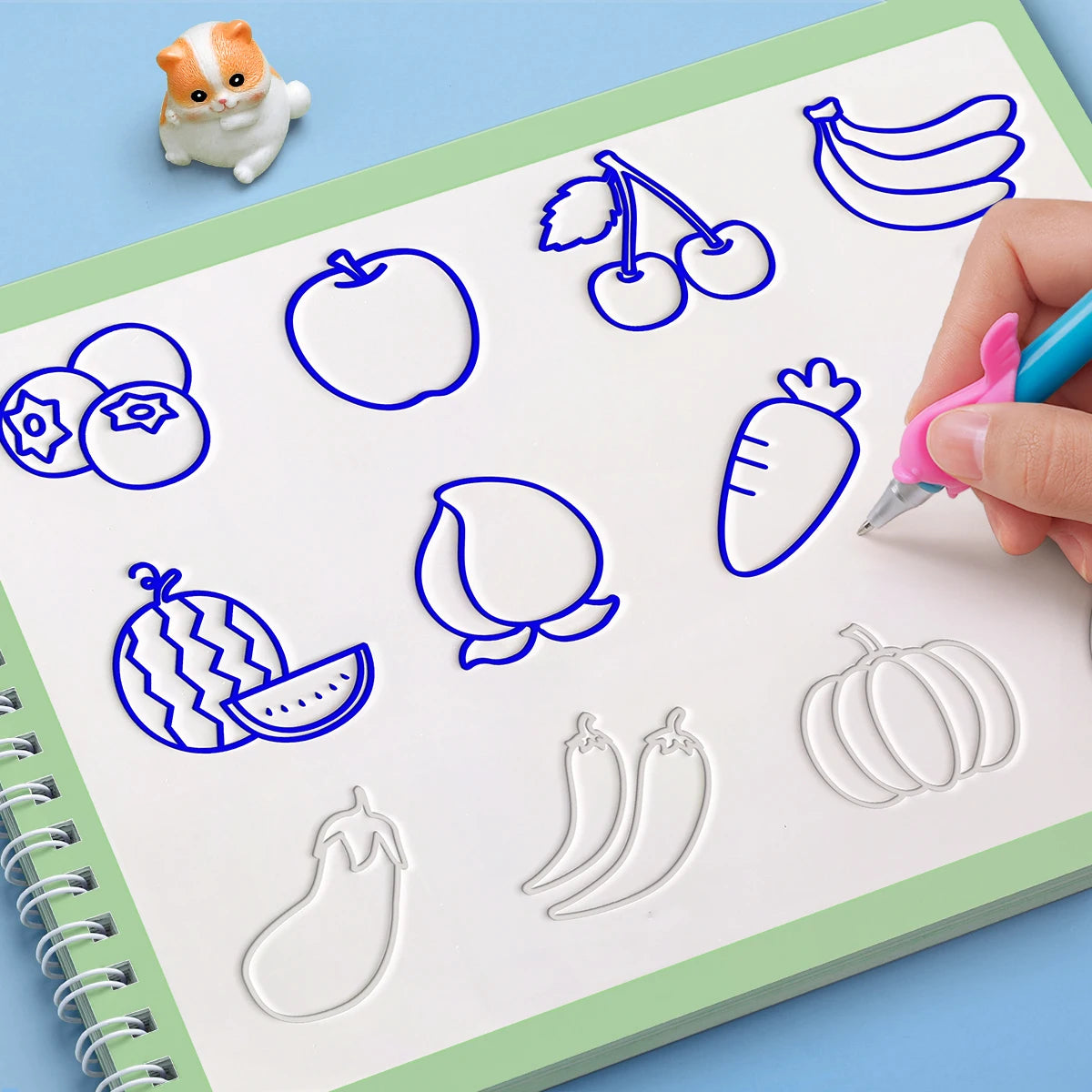 Children's Groove Drawing Book Kindergarten 3-14 Ages Children's Drawing Basic Practice Groove Drawing Book Magic Copybook