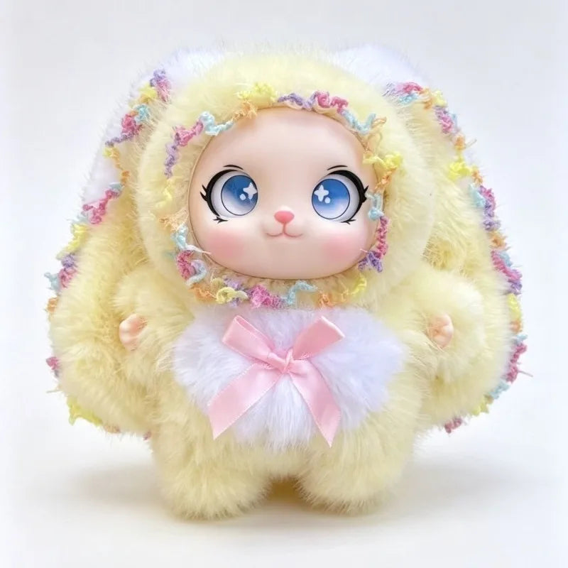Cartoon plush lace Lori rabbit doll cute vinyl doll machine pendant accessories gift bag pendant.