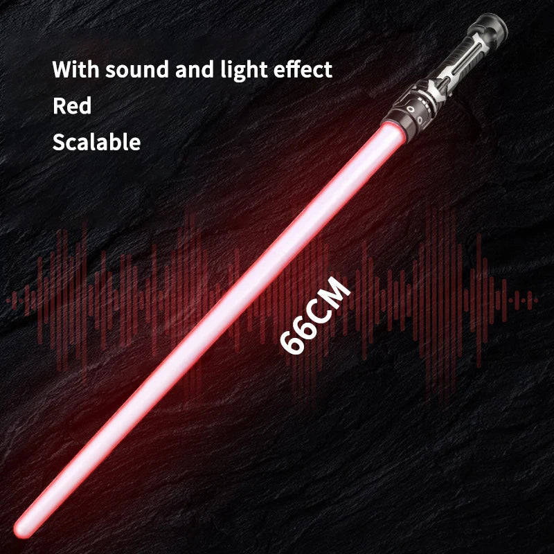 Children Colorful Glowing Sword Toys Laser Sword Lightsaber Red and Blue Double Saber Telescopic Music Cosplay Cool Flashing Toy