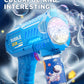 Fully Automatic Bubble Gun Rocket Bubbles Machine Automatic Blower with Bubble Liquid Toy for Kids Beach Outdoor Bubble Gifts