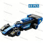 NEW DIY Four Grid Formula Racers Racing Car Pull Back Speed Vehicle Building Blocks Kit Boys Bricks Movie Model  Toy City Ideas