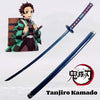 9.3inch Demon Slayer Kamado Tanjirou Metal Katana Sword Ninja Knife Original Japanese Katana Sabre Cosplay Accessories Prop Toy