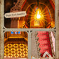 Rolife Wooden 3D Puzzle Twin-Tower Cathedral Model Building Kit DIY Miniature House Kit with LED Light for Bookshelf Decor