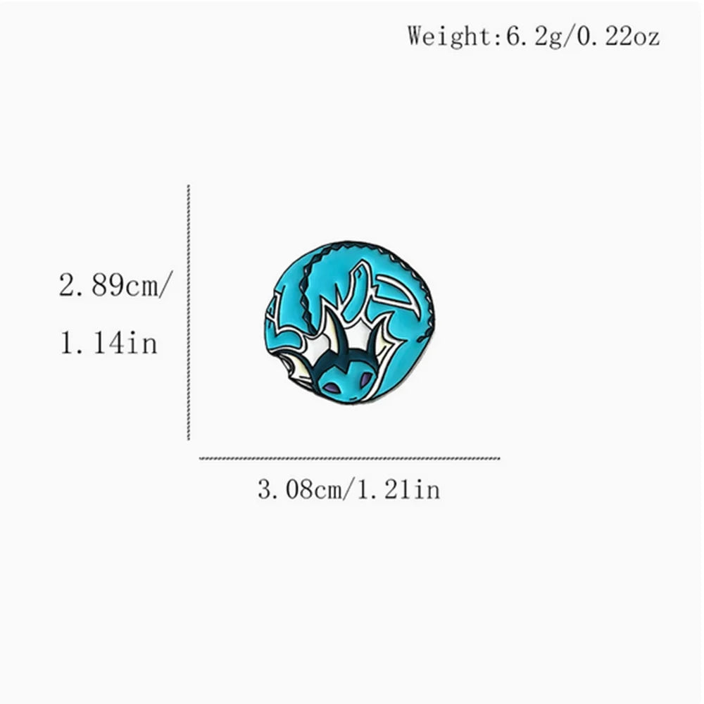 9 PCS Anime Enamel Pins Collect Kawaii Dinosaur Metal Cartoon Brooch Backpack Hat Bag Collar Lapel Badges