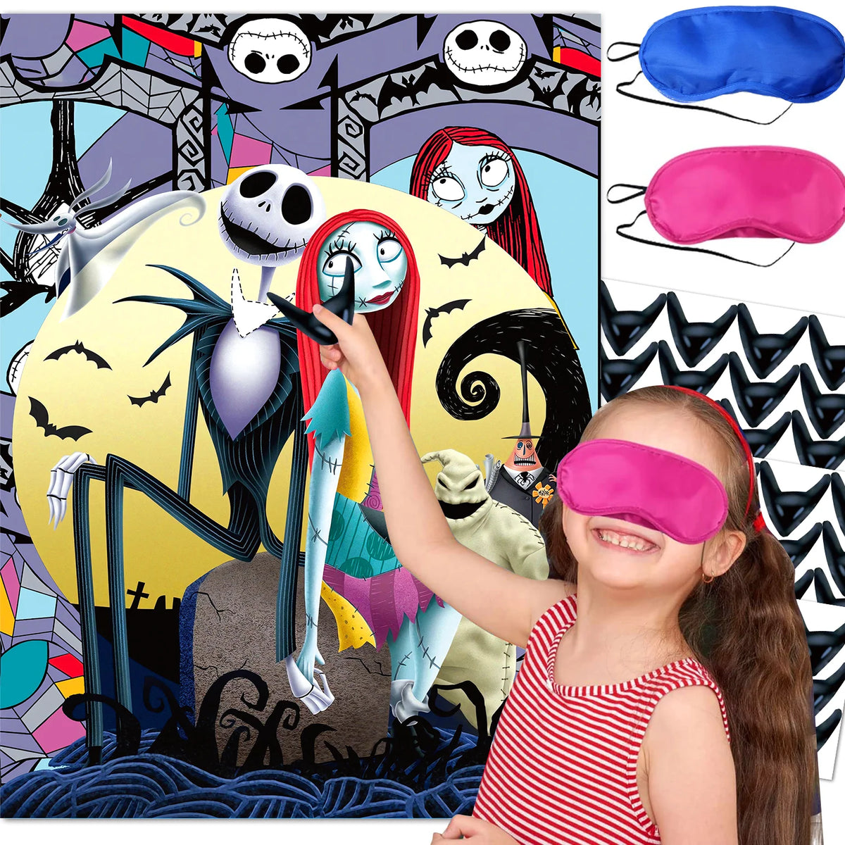 The Halloween Nightmare Before Christmas Birthday Party Decorative Paper Tableware Background Balloon Baby Shower Kids Gift