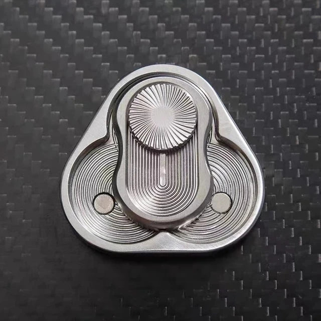 Metal Skull Push Slider Stress Relief Toy Anti Stress EDC Top Spinning Poker Toys Portable Decompress Magnetic Toys Adults Gifts