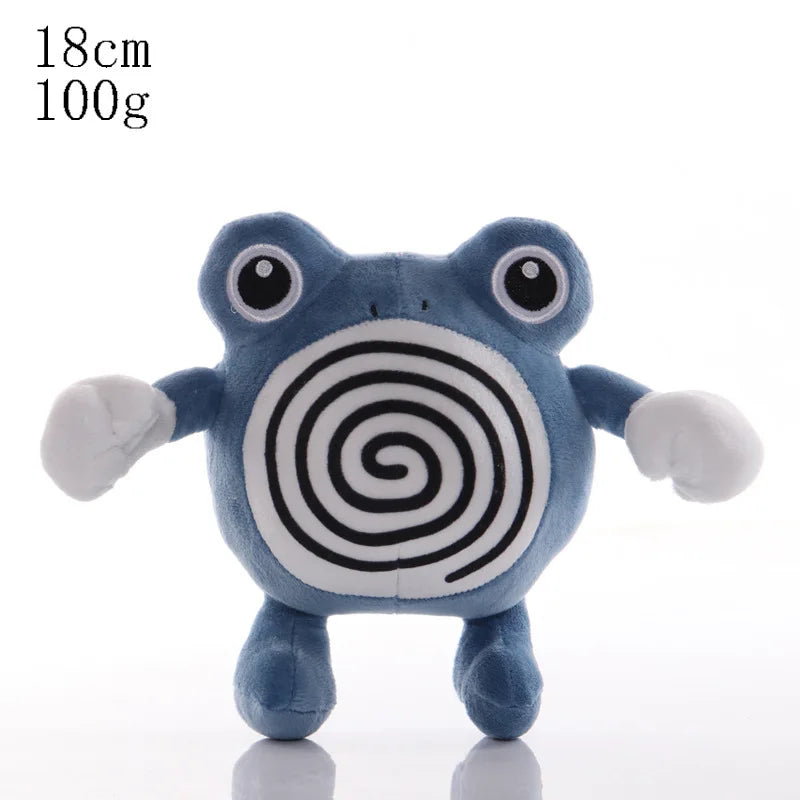 Poliwag Poliwhirl Poliwrath Plush Pokemon Evolution Stuffed Toy Cute Coil Pattern Doll Gifts