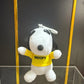3piece 11CM Cute high quality Peanuts Snoopy Plush pendant toys Snoopy dog Woodstock KEY CHAIN animal toys